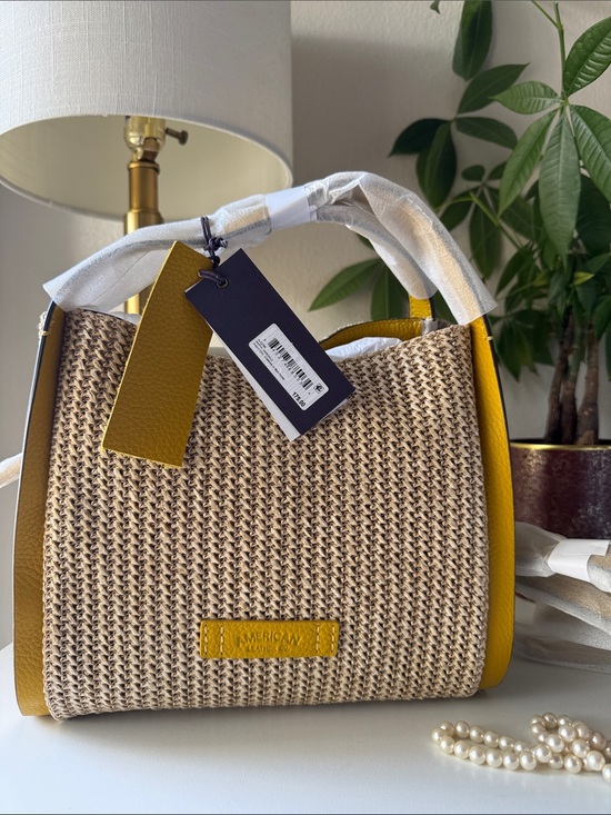 American Leather Co. Handbags - American Leather Co. woven crossbody/hand bag. Adjustable/removable straps.